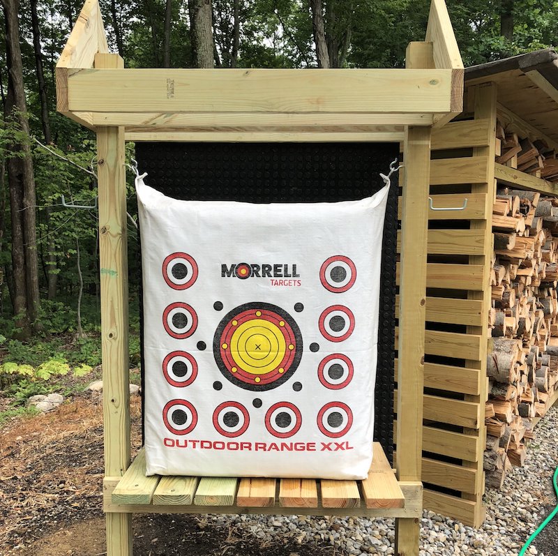 hay bale archery target stand